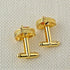 V & L Gold Crystal Cuff links Yellow – Fancy Unique Elegant Sparkling Luxury Gem Stone Cufflinks for men in Triangle - Perfect for Wedding, Formal...