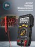 Multimeter Digital Multimeter, 6000 Counts DC AC Voltmeter and Ohm Volt Amp Tester, Auto-Ranging Fast Accurately Measures Voltage Current (DC/AC C...