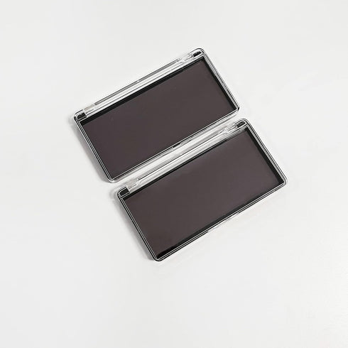 2pcs Rectangular Mini Magnet Make-up Dispensing Plate Eyeshadow Blush Powder Storage Empty Palette with 10pcs metal Stickers...