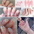 30 Sheets White Flower Nail Art Stickers, White Flower with Rhinestones Designs Nail Decals 3D Self Adhesive Nail Stickers Nail Art Supplies White...