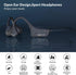 Bone Conduction Headphones Bluetooth 5.0,Wireless Open Ear Headphones with Built-in Mic,Waterproof Earphones,Sweatproof Sports Headset for Running...