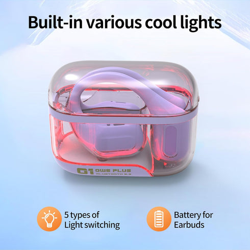 Bluetooth Headphones Wireless Earbuds 36Hrs Playtime Wireless Charging Case HiFi Stereo Over-ear Earphones with Earhook Waterproof Headphones with...