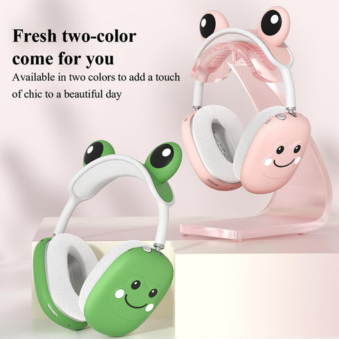Cute Protective Case Cover for Airpods Max Headphones Silicone Cover Case, Anti-Scratch Earphone Case/Top Beam Protective Case for AirPods Max (Gr...