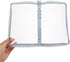 STOBOK A6 Binder Cover 6-Ring Clear Transparent PVC Notebook Folder Cover with Zipper Closure Loose Leaf Binder Protector for Meeting Travel Offic...
