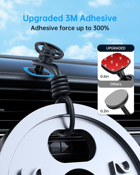 UBeesize Magnetic Car Mount Holder | 360° Rotation for iPhone 12/13/14 and More | for Air Vent & Desk & Dashboard Mount | 18 N52 Magnets for Magsa...