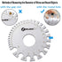 ZeeDix Standard Dual-Sided Round Wire Cable Sheet Gage- Stainless Steel Metal Wire Gage Measurement Tool Wire Measuring Ruler Diameter Tool...