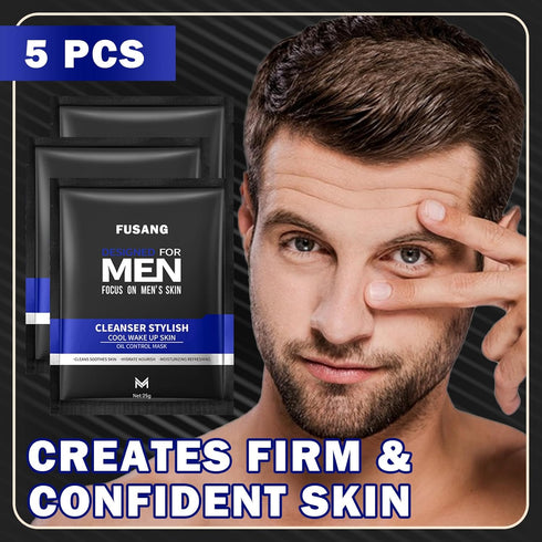 5 Pcs Mens Facial Sheet Mask,Hydrating Face Masks Skincare Gift Set for Men,Moisturizing Soothing Facial Masks,Easy to Use & Nourishing Face Mask ...