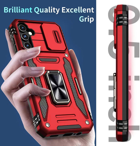 for Galaxy A14 5G Phone Case, Samsung Galaxy A14 5G Case with 2 Pack Screen Protectors, Heavy Duty Rugged Shockproof Case with Slide Camera Cover ...