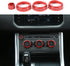YIWANG Aluminum Alloy Car Interior Decorations Audio and Air Conditioning Knobs Trim for Land Rover Range Rover Sport 2014-2017,Vogue Autobiograph...