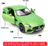 BDTCTK 1/36 Scale Benz AMG GTR Car Model, Zinc Alloy Die-Cast Pull Back Vehicles Kid Toys for Boy Girl Gift (Green)...