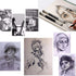 SIPLIV Sketching Pencil Set, 18 Pcs Sketch Pen 3 Pcs Charcoal Pen Paper Erasable Pen Eraser Plastic Pencil Case Craft Knife Pencil Extender 29Pcs ...