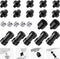 Neewer Camera Screw Adapter, 22 Pieces 1/4” to 1/4” and 1/4” to 3/8” Tripod Mount Screw Adapter Converter Set for Camera Mount, Monopod, Ball Head...
