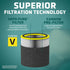 GermGuardian FLT15CB4 Genuine Carbon Filter Replacements for AirSafe Series and AC151 Air Purifier, 4-Pack...