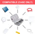 Canboc Hard Electronic Organizer Travel Case Electronics Accessories Cable Gadget Wire Storage Bag Double Layer Shockproof Box for Charger, Cord, ...