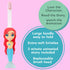 Kids Manual Toothbrush 2-10 Year Old - Aqua The Mermaid for Kids | Soft Bristles - Gentle on Gums | Large Handle – Easy Grip for Small Hands | Bon...