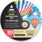 ARTEZA Watercolor Paper, 20 Sheets, 7 Inch Diameter Round Paper Pads, 140lb/300gsm, 100% Cotton, Cold Press, Acid Free Art Paper...