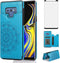 Design for Samsung Galaxy Note 9 Case with Tempered Glass Screen Protector Credit Card Holder Slot, Leather Wallet Phone Cases Stand Kickstand Pro...