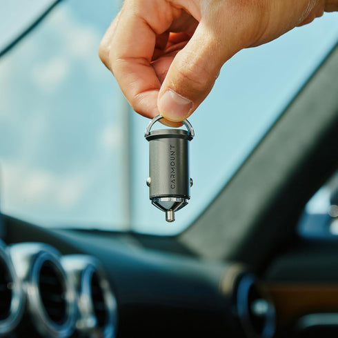 Mini Car Quick Charger | 45W Dual Port USB Type-A & C | Fast Charging for All Smartphones & Tablets, including iPhone, Samsung Galaxy, etc. | Mini...