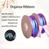 2 Rolls Laser Purple Organza Ribbon 1-1/2 Inch Wide 10 Yards for Gift wrap Bow DIY Craft Bouquet Wreath Baking Baby Shower Wedding Parties Valenti...