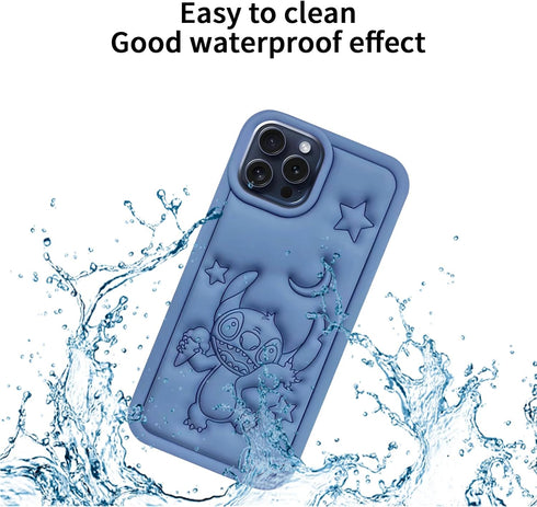 Compatible with iPhone 15 Pro/14 Pro/13 Pro Case, Cute 3D Cartoon Unique Cool Animal Character Waterproof Protector Boys Kids Girls Gifts Cover Ho...