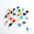 480pcs 24 Colors Teardrop Glass Beads for Jewelry Making 8x12mm Faceted Vertical Hole Crystal Teardrop Spacer Beads for DIY Bracelet Necklace...