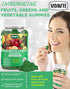 Sugar-Free Fruit and Veggie Gummies — 35+ Greens, Fruit and Vegetable Vitamins to Boost Immunity, Skin & Gut Health — Ideal Fruit and Vegetable Su...