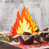 2 Set Fake Fire 12 Inch Tall Artificial Fire Fake Flame Paper 3D Decorative Cardboard Campfire Centerpiece Flame Torch for Campfire Party Decorati...