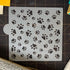 Mini Dog Paws Allover Cookie and Craft Stencil by Designer Stencils...