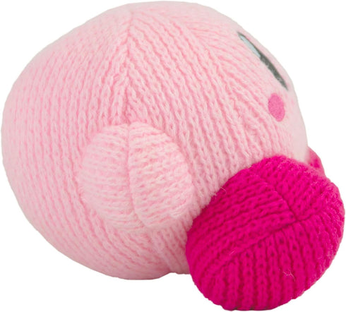 TOMY Nuiguru Knit Kirby Plush - Waving Kirby Plushie - Crochet Plushies - Collectible Crochet Stuffed Animals - Soft Cozy Plush Toys and Kirby Roo...