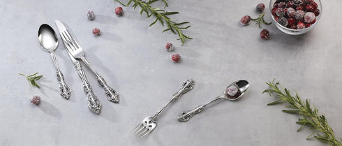 Oneida Michelangelo Fine Flatware Dinner Fork, Set of 4 , 18/10 Stainless Steel, Silverware Set, Dishwasher Safe...
