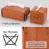 Rectangle Tissue Box Cover: Modern Decorative PU Leather Tissue Box Organizer Holder 9.84"X5.51"X3.86" for Bathroom Vanity Countertop & Night Stan...