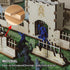 Brick and Iron Fences Miniature (Set of 16) Wood Laser Cut Modular Fantasy Terrain 28mm Scale Perfect for D&D, Dungeons & Dragons, Warhammer and O...