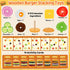 Montessori Toys for 2, 3, 4, 5, Year Old, Wooden Burger Stacking Toys, Fine Motor Toys for Kids Boys Girls, Ideal Preschool Educational and Learni...