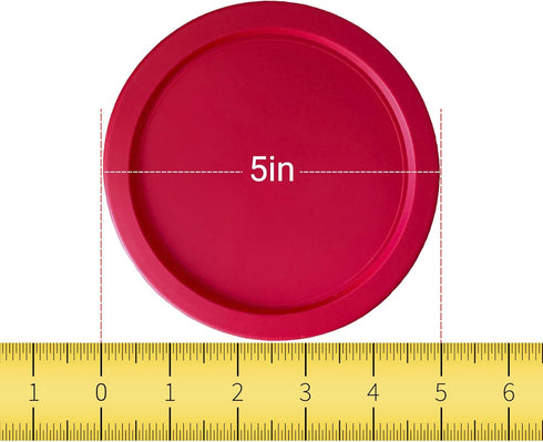 Replacement Lid for Pyrex 5" Storage Plastic Cover 2 Cup Bowl Dish 7200-PC Red (1-Pack)...