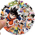 50pcs Dragonball Kids Stickers, Anime Cartoon Waterproof Vinyl Decal for Teen Kids Laptop, Travel Case, Phone, Bike, Water Bottle, Guitar, Compute...