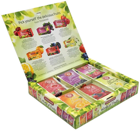 Teekanne World of Fruits VARIETY box of tea 30 tea bags...