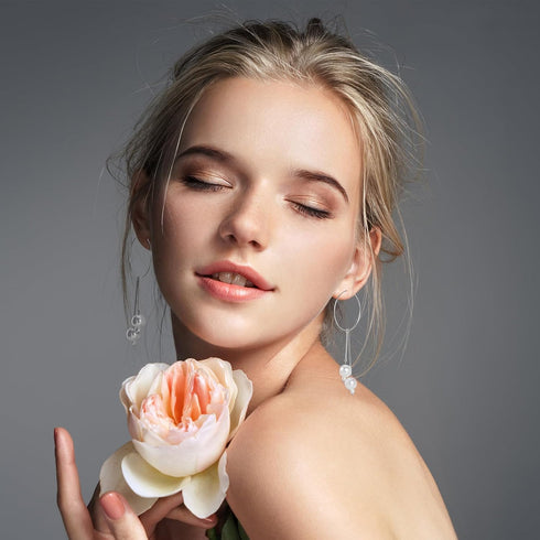 OIIKI 120PCS Earring Beading Hoops for Jewelry Making, 4 Sizes Silver Plated Hoop Earring Findings, Open Hoops, Metal Earring Rings, Round Earring...