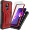 DUOPAL for Motorola Moto G Play 2021 Case, Military Grade Protection Shockproof Case with Tempered Glass HD Screen Protector and Kickstand Compati...
