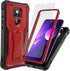 DUOPAL for Motorola Moto G Play 2021 Case, Military Grade Protection Shockproof Case with Tempered Glass HD Screen Protector and Kickstand Compati...