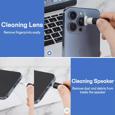 iPhone Cleaning Kit CleaniKu Phone Cleaner - iPhone Charging Port Cleaning Tool, Multi-Tool Phone Repair Restore with Speaker Cover, USB C Cleanin...
