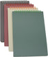 Yansanido Top Bound Spiral Notebook, 4 Pcs 4 Color A5 Size Thick Plastic Hardcover 7mm College Ruled Paper 80 Sheets (160 Pages) Journal for Schoo...
