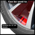 8 pcs Wheel Rim Decal Stripes Car Decals Reflective Car Stickers Automotive Decals Hash Stripe Stickers for 18-21 inch Wheels Tire Rim Safety Deco...