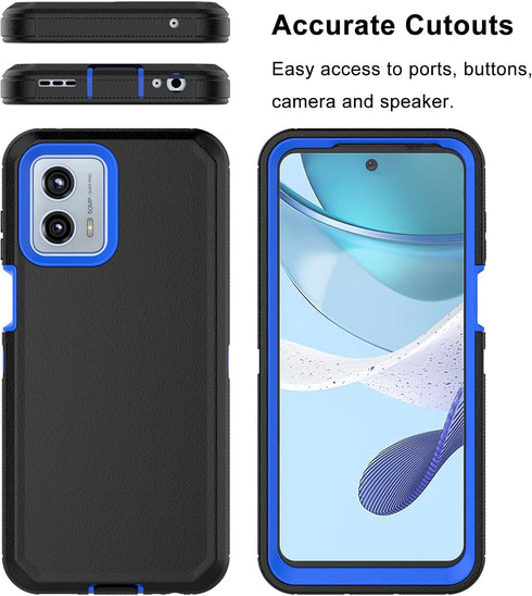 for Moto G 5G 2023 Case, Heavy Duty Armor Rugged Drop Protection Shockproof Protective Hard Plastic Cover Rubber Bumper Dual Layer Hybrid Phone Ca...