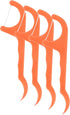 Original Dental Floss Picks - Easy Reach Back Teeth | Tooth Flossers |Orange, Unflavored, 70 ct, w/Travel Case...
