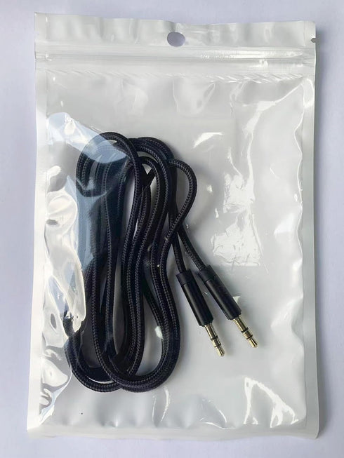 3.5mm Aux Audio Cable 5ft, Nylon Braided Auxiliary Cord, Stereo Audio Jack Adapter Cable for Headphone, Car Audio, Laptop, Smartphone, Home Stereo...