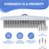 Dog rake deshedding dematting Brush Comb - Undercoat rake for Dogs, Cats, matted, Short,Long Hair Coats - Brush for Shedding, Double Row Stainless...