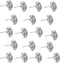 30Pcs 25mm Crystal Upholstery Buttons Big Size Crystal Upholstery Tacks Clear Crystal Head Nails Decorative Diamond Buttons for Sewing Sofa Bed He...