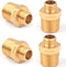 4 Pack RV Faucet Adapter 1/2 to 3/8 Reducer Faucet Supply Line Adapter Brass Compression Fitting Compatible with Plumbing Water Hose...