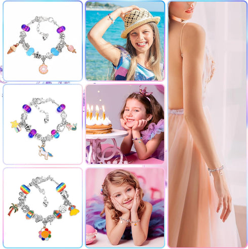 BIIB Bracelet Making Kit for Girls, Arts and Crafts for Kids Girls Ages 8-12, Art Supplies Crafts for Kids Age 9-12, Jewelry Making Kit for Girls ...
