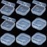 10 Pcs Mini Clear Plastic Box 1.8 mm Thicken Square Jewelry Earplug Pill Storage Box Case Container with Lid for Bead Makeup Craft Project...